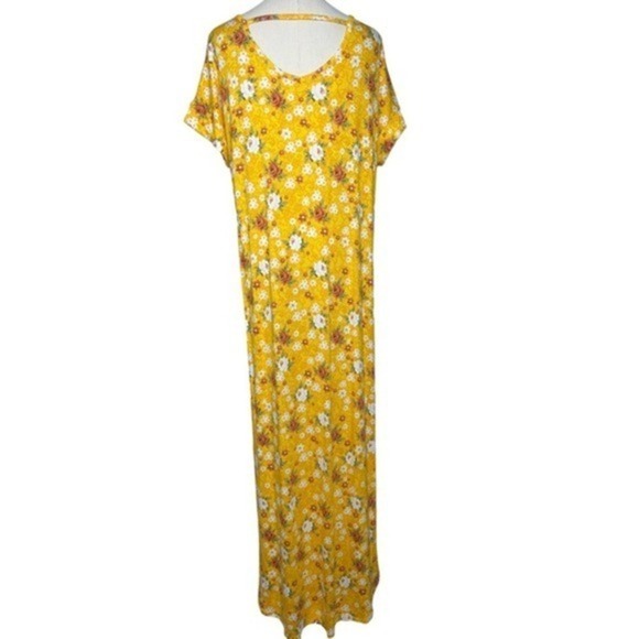 LuLaRoe Floral Macy Maxi Dress Size‎ Medium lc112 - Picture 4 of 9